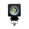 Foto frontal Faro Led Moto Camión 10W Cuadrado 12V 24V Adicional