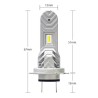 misure KIT LED XS-TITANO H7 6000k 25 Watt