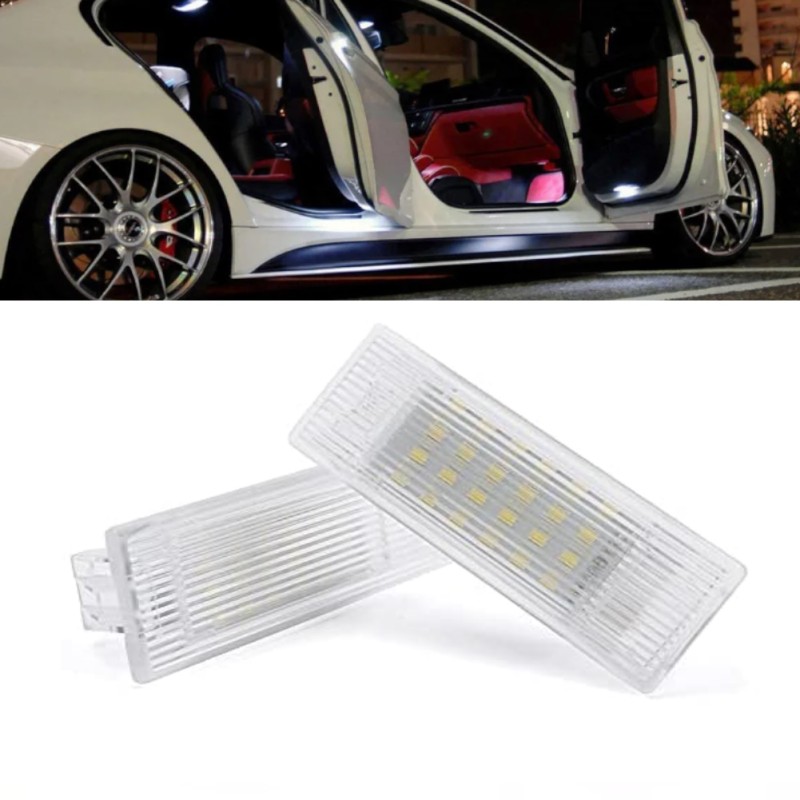 Plafoniera Led Luci Cortesia Sotto Porta BMW E84 F01N F02N F03N  F20 F30 F21 F10 F31 F34 F32 F11 F07 6000k Bianco Ghiaccio