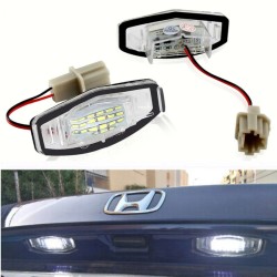 LAMPADE LED LUCI TARGA per HONDA CIVIC VII specifico serie TOP CANBUS