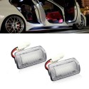 Plafoniera Led Luci Cortesia Sotto Porta TOYOTA Lexus Land Rover 6000k Bianco Ghiaccio