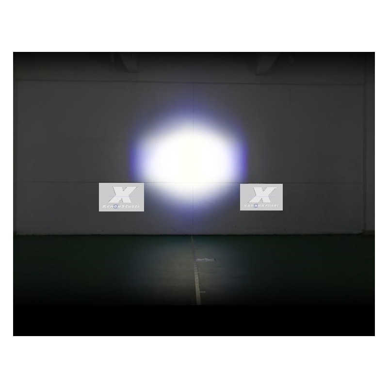 H4 H1 H7 2.5" LED LENTICULAR HEADLAMP HIGH LIGHT DRL DAYTIME LIGHT