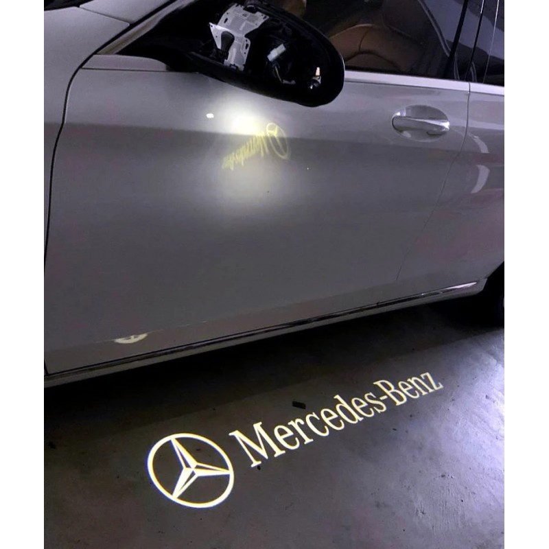 effetto luce Proiettore Logo Sotto Specchietto Mercedes-Benz Classe E W213 C238 S213 A238 Stemma Luce Benvenuto