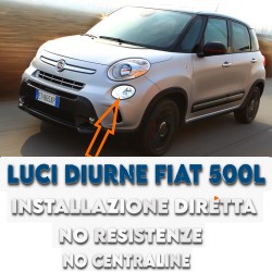 LUCI POSIZIONE Diurno per FIAT 500L dal 2012 al 2020 No Resistenze No Centraline