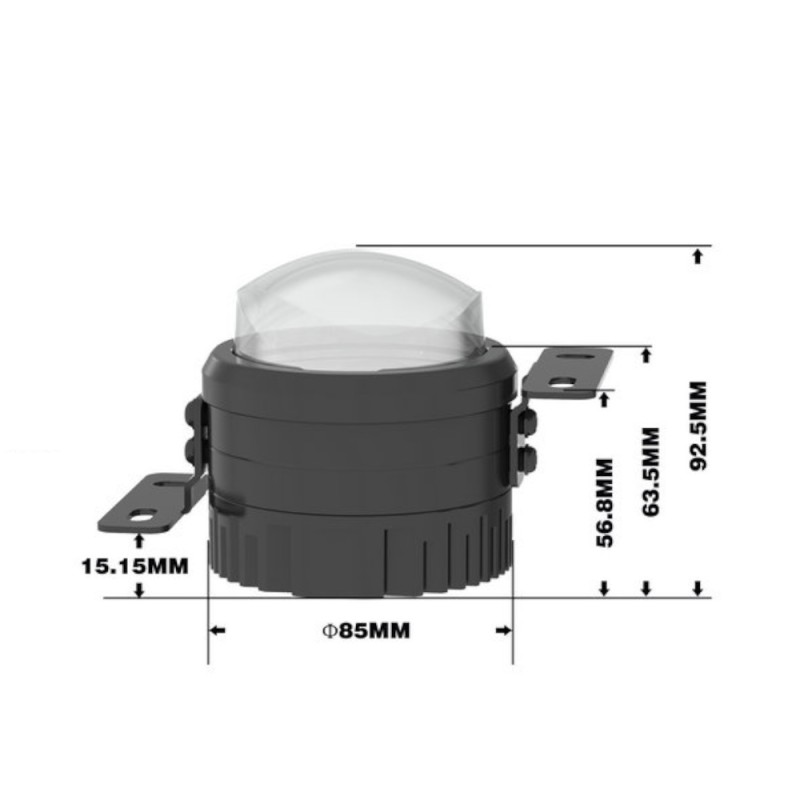 MISURE Faretti Fendinebbia 3 Pollici 3000k 4300k 6000k Led Canbus Fog con Staffe