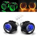 Proiettore Lenticolare 2,5" Nido D'Api HID Bi-Xenon H1 h7 h4 Retrofit Ragnatela