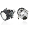 Fotografía frontal y trasera del proyector compacto de 2,5" HID Bi-Xenon D2H