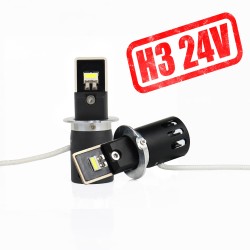 Kit Led H3 24V Lampade con Ventola Camion Autobus Mezzi Pesanti Canbus 6000k