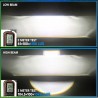 effetto luce Proiettore Lenticolare 2 Pollici Bi-LED 55W Faro Lente Ultra Compatto Moto Auto Quadrato