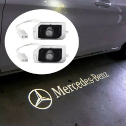 Proiettore Logo Sotto Specchietto Mercedes-Benz Classe GLC X253 X254 C253 Stemma Luce Benvenuto