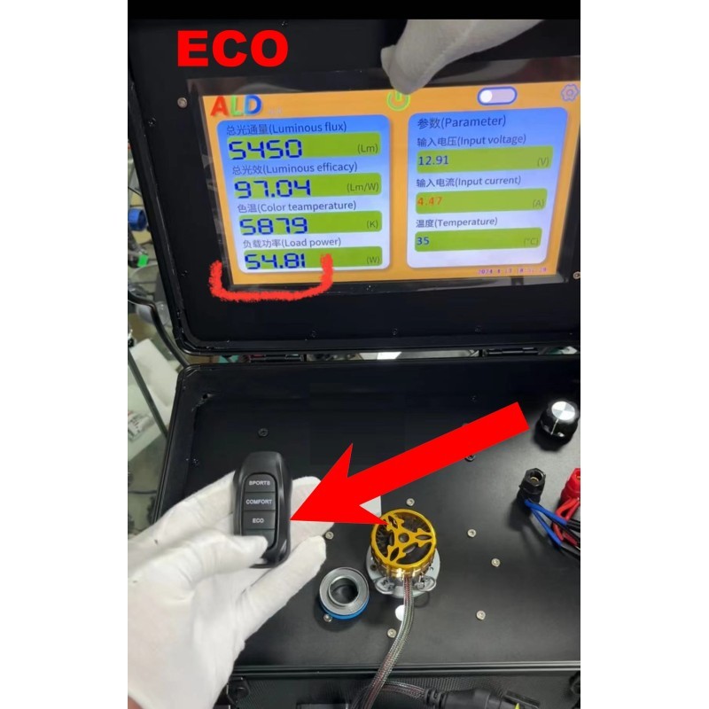 Kit LED H7 de 3 potencias 55W ecológico