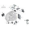 Control unit location diagram LED module 6311 7466509 Left Turning Light Cornering Lamps BMW 1 Series F52