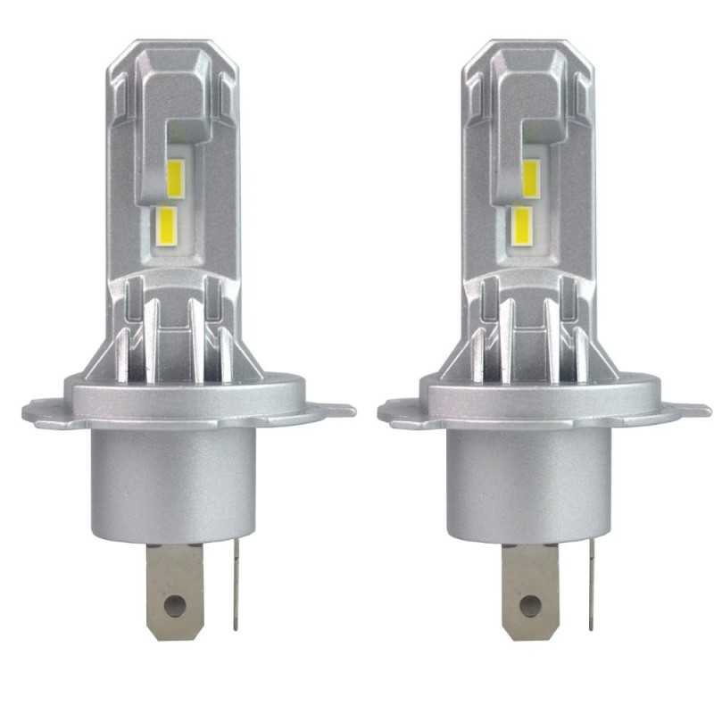 lampade Kit Led H4 e H19 Xxs Pro Mini Ultracompatto Canbus 6000k