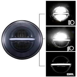 FARO LED 5.75" Pollici Moto HARLEY Scooter 6000k Alta Potenza con DRL