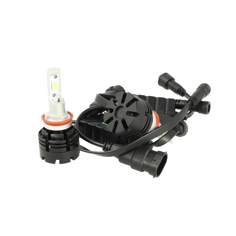 KIT FULL LED H11 PROIETTORE LENTICOLARE XHP-70 MONO LED