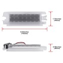 Plafoniera Targa Led Dacia Logan Sandero Placchetta Completa Bianca 6000k