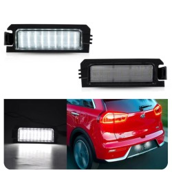 Plafoniera Targa Led Hyundai Kia Placchetta Completa Bianca 6000k