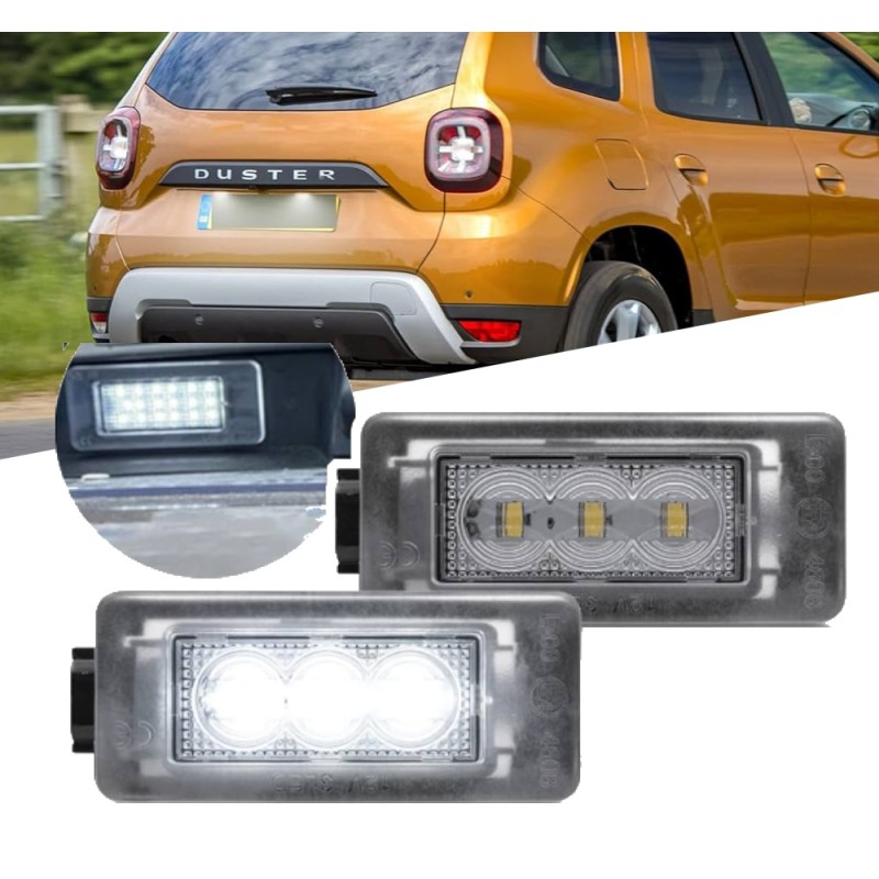 Plafoniere Lampade Led Luci Targa Per Dacia Duster II Specifico Serie Top Canbus