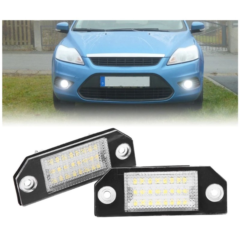 Luci Targa Lampadine 18 LED Per Ford Focus Mondeo C-MAX Fiesta