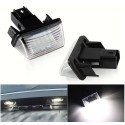 Placchette Luci Led Targa per Peugeot Citroen Canbus 6000k 6340A3