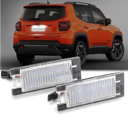 Plafoniere Led Targa JEEP RENEGADE Canbus 6000K 68247166AA Placchetta Lampade