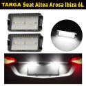 Lampade Led Luci Targa Per Seat Ibiza 6L Specifico Serie Top Canbus