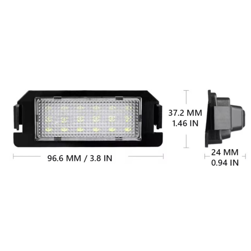 misure Lampade Led Luci Targa Per Hyundai I10 Specifico Serie Top Canbus