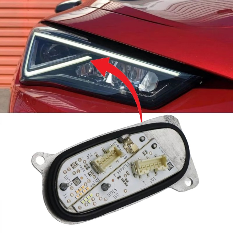 Seat B134498-A 90166375 5FJ941476 5FB941008G Right Headlight LED Module Daytime Running Light