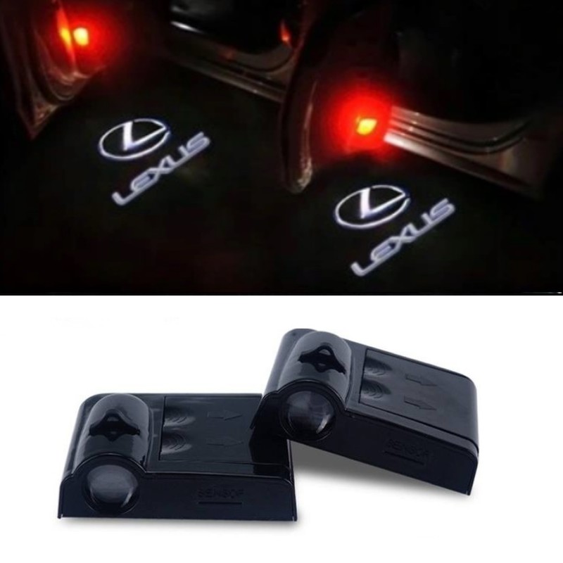 Proiettore Logo LED LEXUS GX I J120 per Portiera con Batteria no Fori no Connessioni Plug & Play