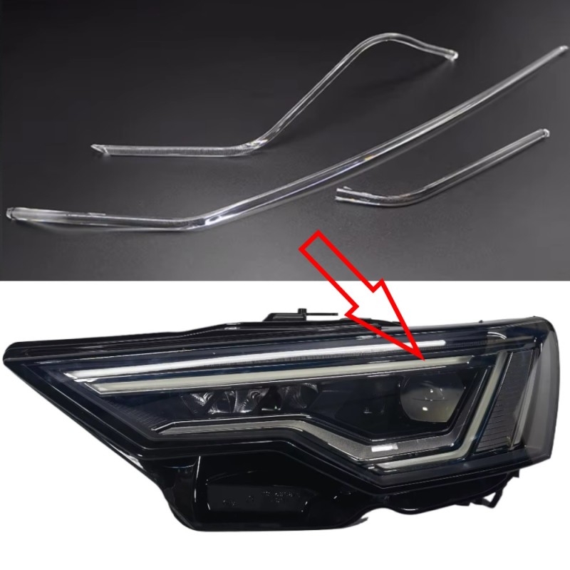 Acrylic Tube Light Guide Strip Light DRL Sinistro Audi A6 C8 19-23 Ricambio