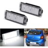 Lampade Led Targa Dacia Sandero II tecnologia CANBUS 6000k Placchetta