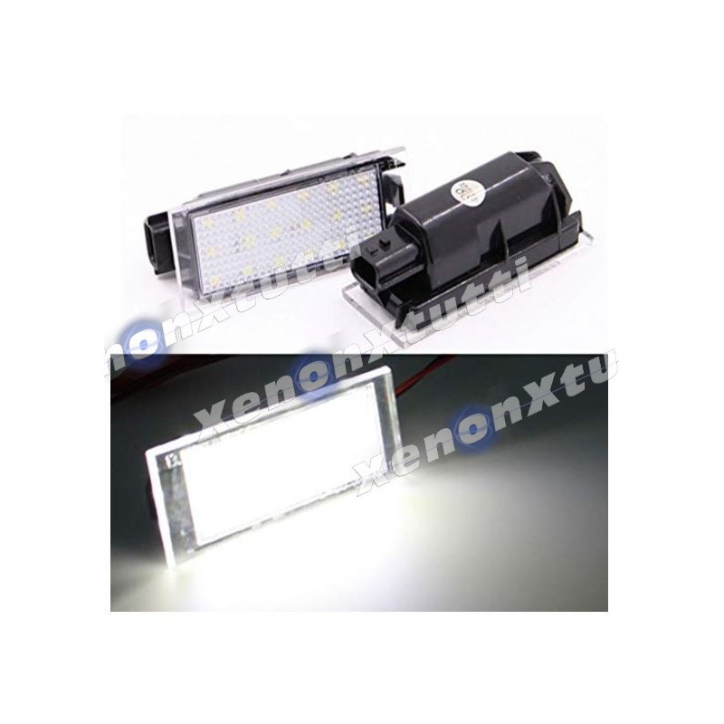 connettore Lampade Led Targa Dacia Sandero II tecnologia CANBUS 6000k Placchetta