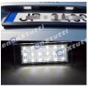 effetto Lampade Led Targa Dacia Sandero II tecnologia CANBUS 6000k Placchetta