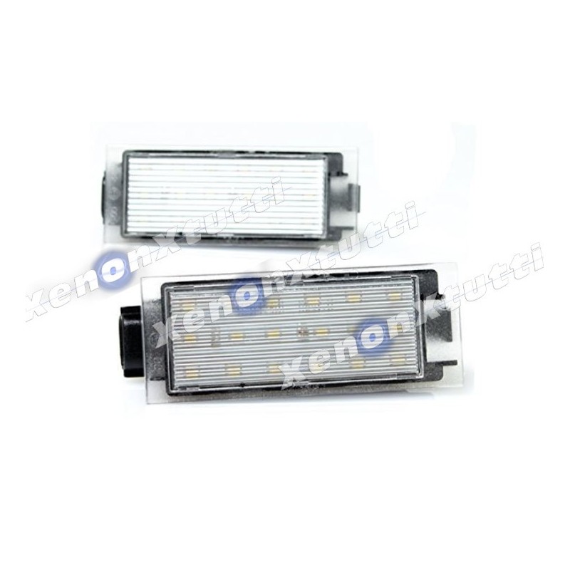 frontale Lampade Led Targa Dacia logan Pick-Up tecnologia CANBUS 6000k Placchetta