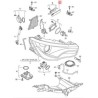 Headlight position LED Headlight Modules Audi A1 8X0907472A Right Front DRL Daytime Running Lights