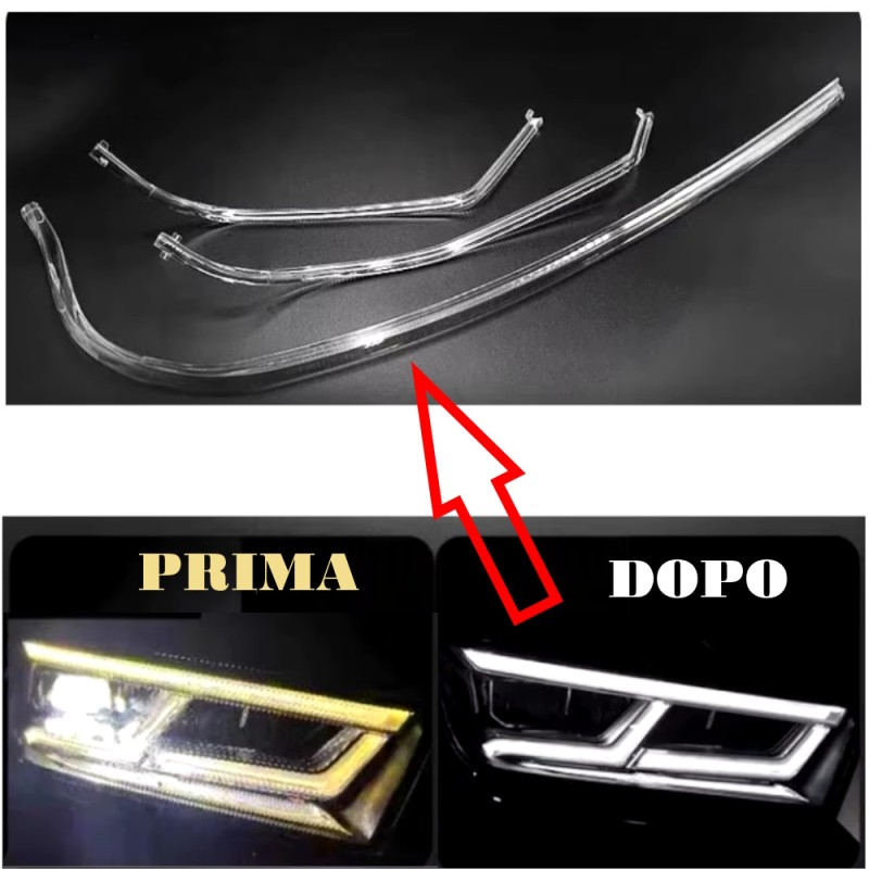 Acrylic Tube Light Guide Strip Light DRL destro Audi Q5 FYB Ricambio