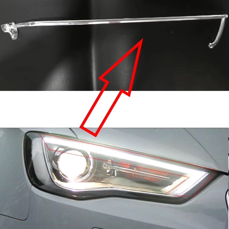 Acrylic Tube Light Guide Strip Light DRL Destro Audi A3 8V  Ricambio Faro