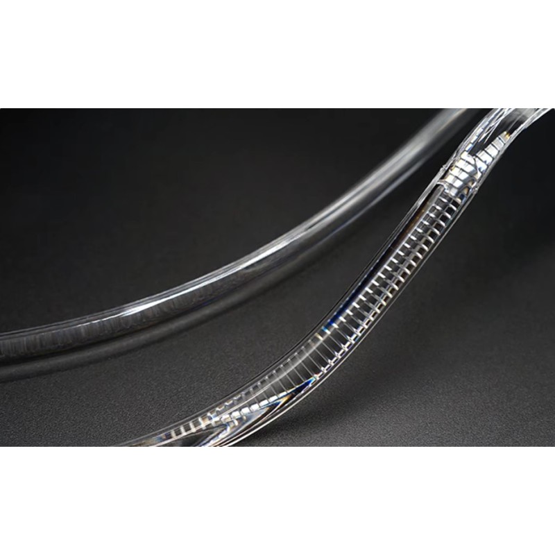 Reflective Glossy Acrylic Tube Light Guide Strip Light DRL Left Audi Q3 Replacement Headlight Full LED Fiber Optic