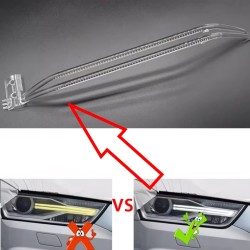 Acrylic Tube Light Guide Strip Light DRL Sinistro Audi Q3 Ricambio Faro Led Fibra Ottica Policarbonato