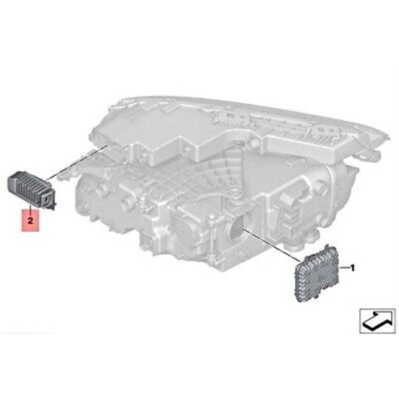 BMW 6311 5A5F625 Left DRL LED Module Position Indicator 7 Series G70