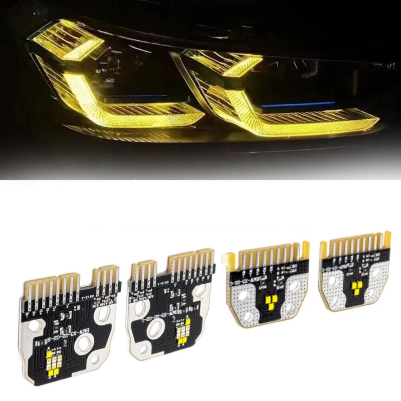 Kit Modulo Luce Angel Eye LED Gialla Posizione Diurna BMW X3 X4 G01 G02 Ricambio e Indicatore di Direzione