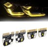 BMW X3 X4 G01 G02 Yellow Angel Eye LED Daytime Running Light Module Kit Replacement and Direction Indicator