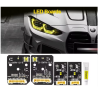 Kit Modulo Luce Angel Eye LED Gialla Posizione Diurna BMW G22 G23 G26 G80 G82 Ricambio e Indicatore di Direzione