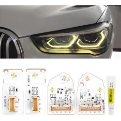 BMW F48 F49 LCI Replacement Angel Eye LED Daytime Running Light Module Kit and Turn Signal