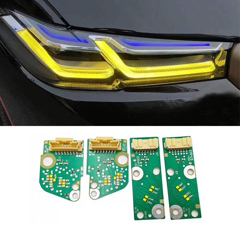 LED Module Yellow Headlight BMW Series G30 G31 F90 Daytime Running Light DRL 23508301 23508302