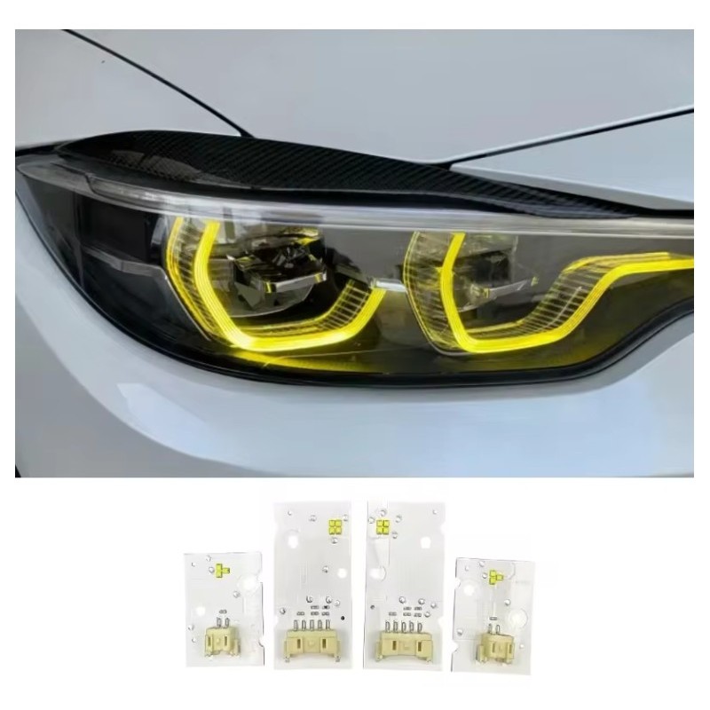 LED Module Yellow Headlight BMW 4 Series F36 F32 F82 F80 F33 LCI Daytime Running Light DRL