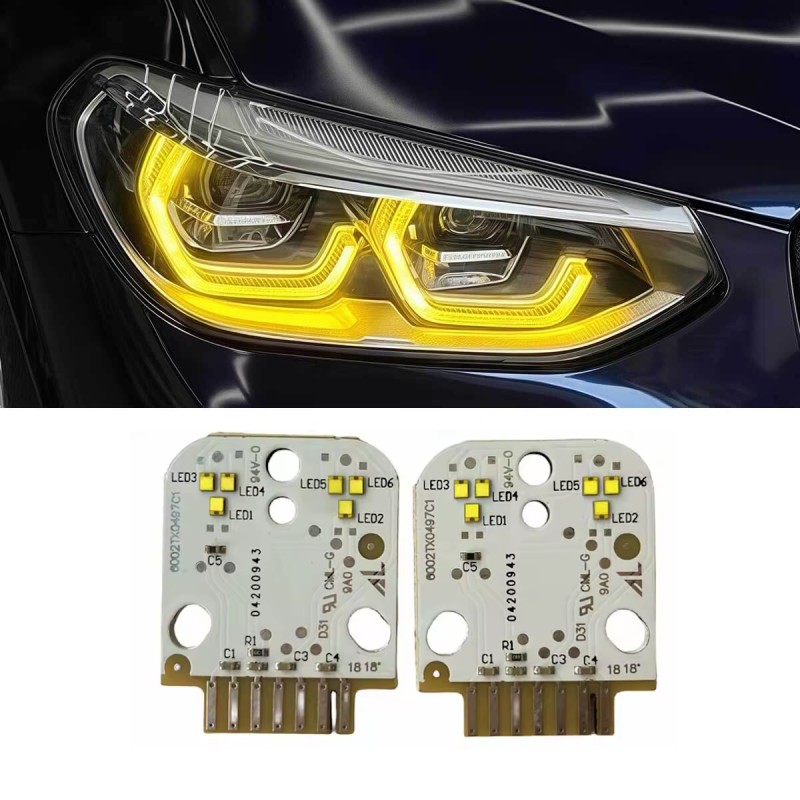 LED Module Yellow Headlight BMW X3 G01 F97 X4 G02 F98 Series Daytime Running Light DRL