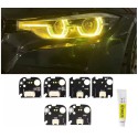 Kit Led Modulo Giallo Faro BMW Serie 3 F30 F31 F35 Luce Di Marcia Diurna DRL