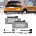 Lampade Led Targa per VOLKSWAGEN T-Cross tecnologia CANBUS Kit 6000k Luce Bianca