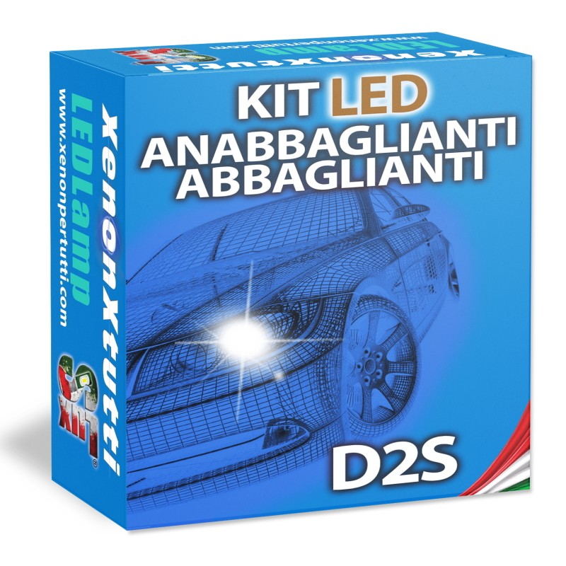 Lampade Led D2S AUDI A8 D2 (1994 - 2002) Sostituzione Xenon di Serie Plug & Play Kit 6000k Luce bianca